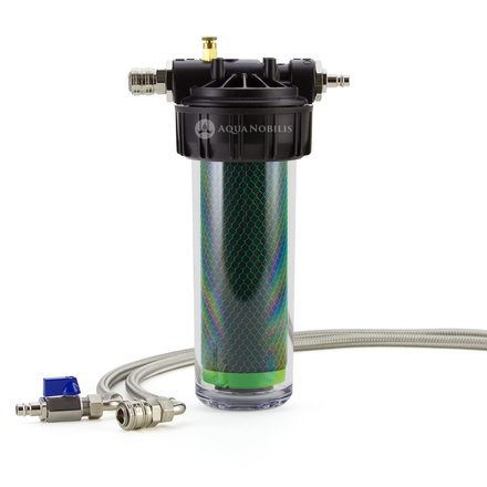 Untertisch Wasserfilter Aqua Nobilis VARIO-HP GFP und Schluche