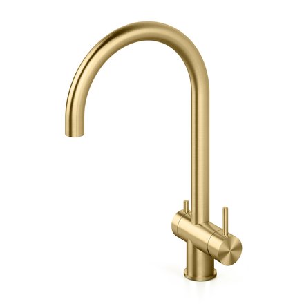 Quadrodesign Idealaqua Inox 385 Edelstahl 3 Wege Wasserhahn