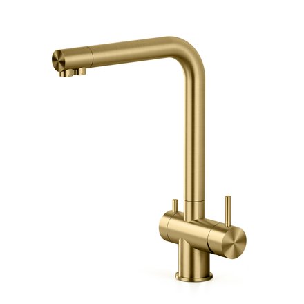 Quadrodesign Idealaqua Inox 383 Edelstahl 3 Wege Wasserhahn