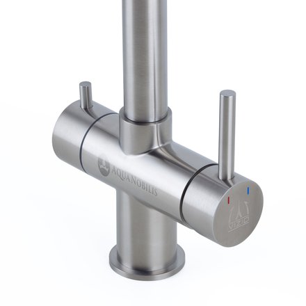 Alvito Atessa Edelstahl 3 Wege Wasserhahn, niedrig
