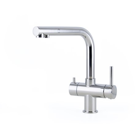 Alvito Atessa stainless steel 3 way tap, low, polished