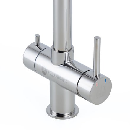 Alvito Atessa stainless steel 3 way tap, low, polished