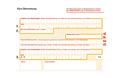 Payment option Bank transfer